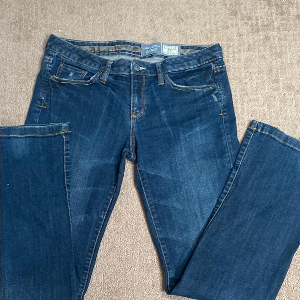 Converse  One Star Blue Boot Cut Jeans with Classic Denim Style Chic Casual